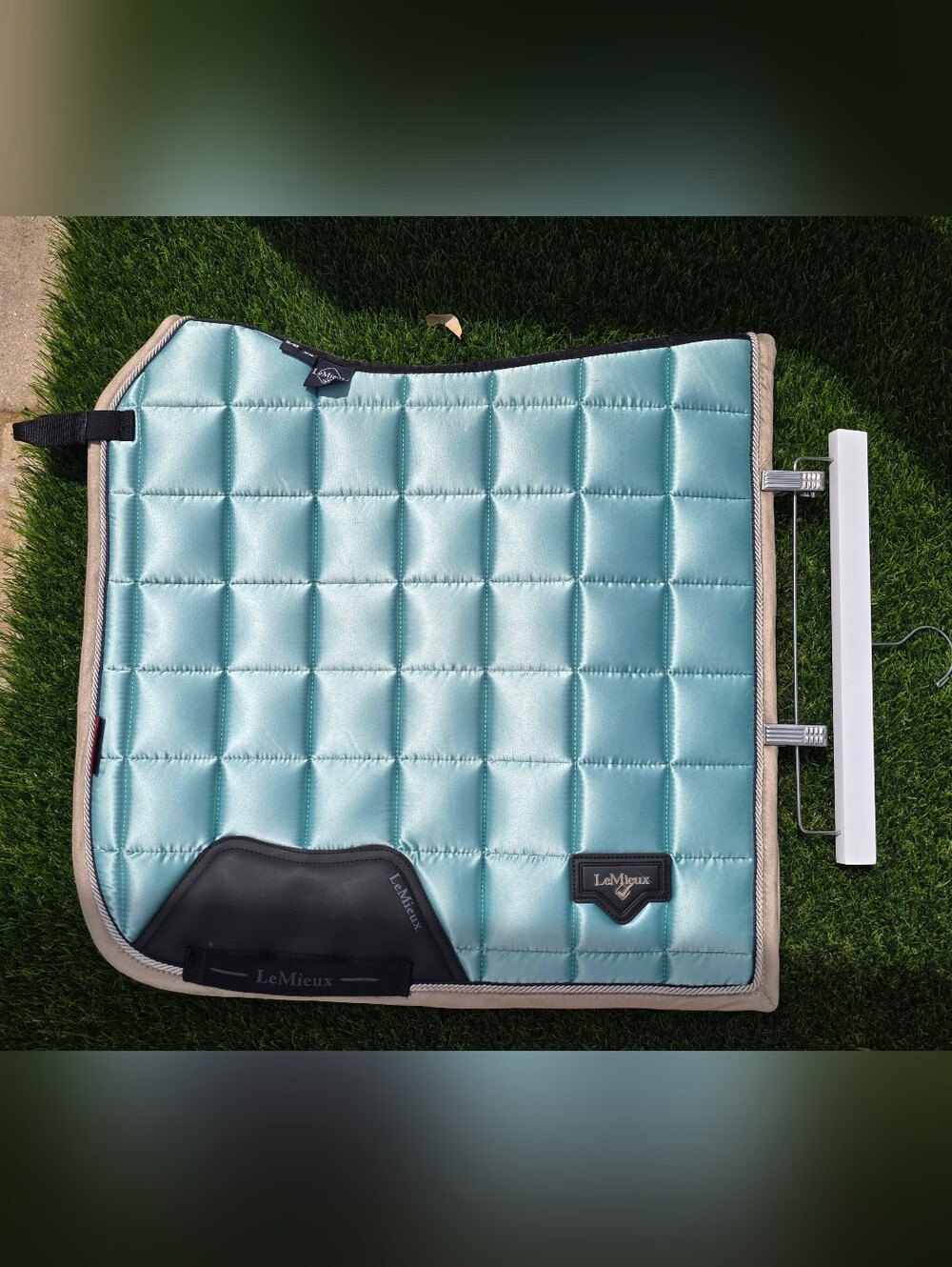 LeMieux Aqua Blue Dressage Saddle Pad - s/m For Ponies/ COB EUC